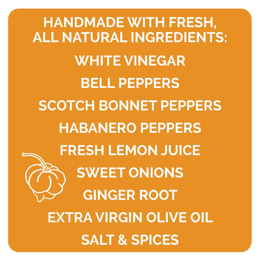 Queen Majesty Hot Sauce - Scotch Bonnet & Ginger Hot Sauce 147 m