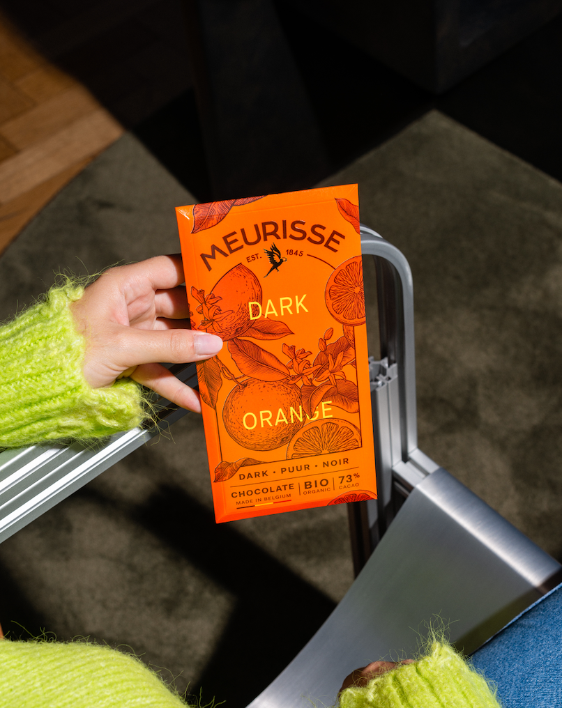 Meurisse - Ekologisk mörk choklad med apelsin (100g)