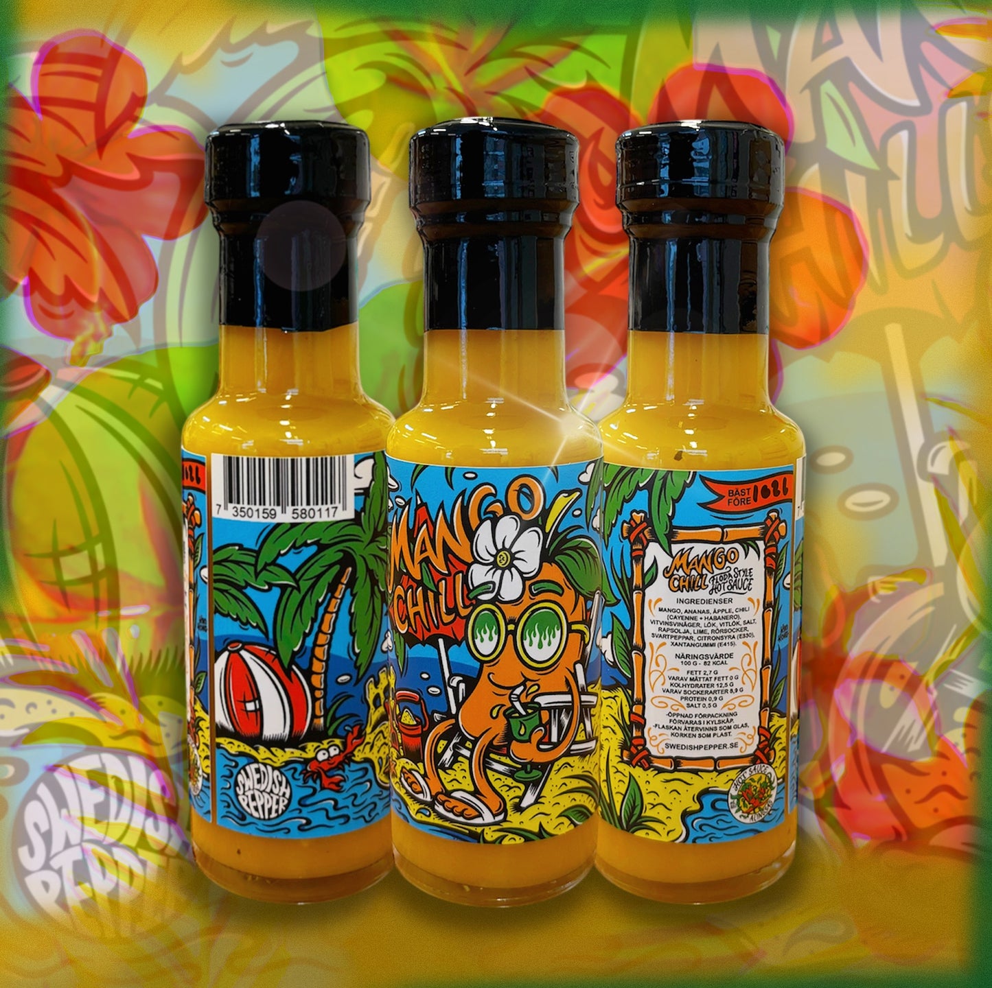 Swedish Pepper - Hot Pack 4 x 125 ml