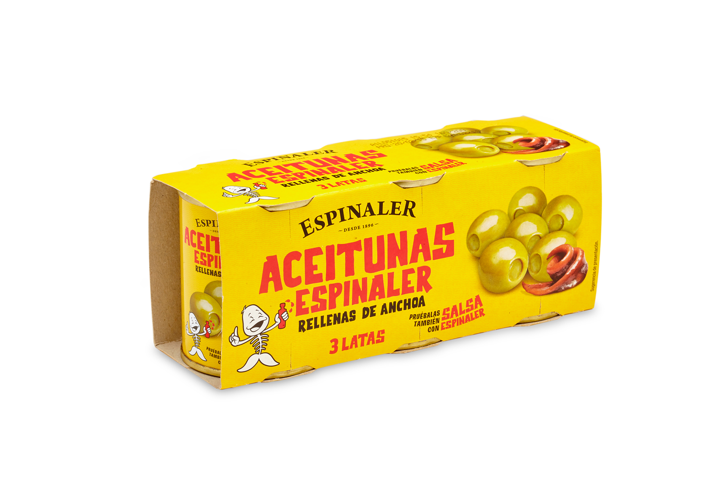Espinaler - Oliver fyllda med ansjovis 3 x 50 g