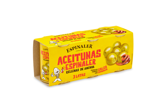 Espinaler - Oliver fyllda med ansjovis 3 x 50 g