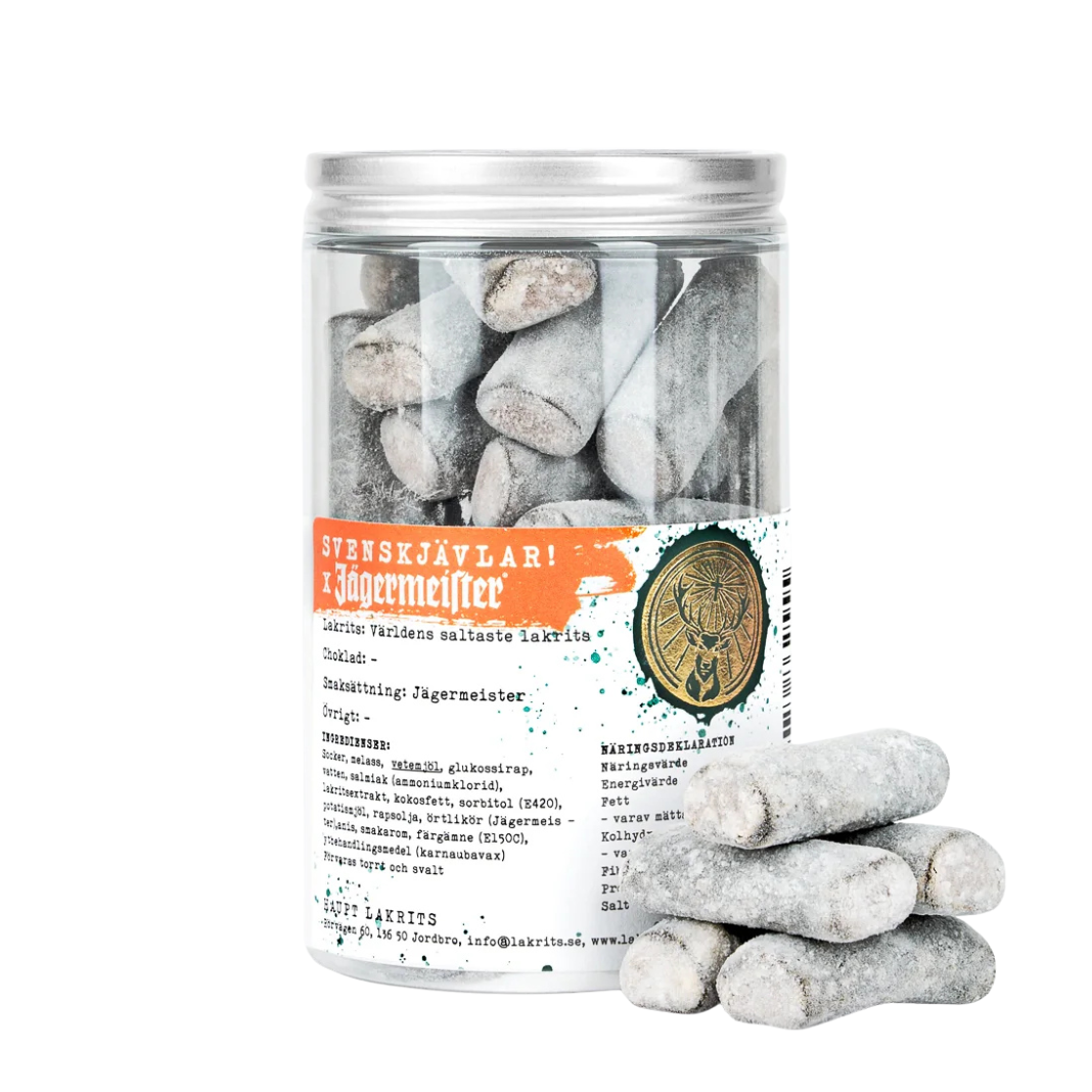 Haupt Lakrits x Jägermeister - Heta svenskjävlar 250 g