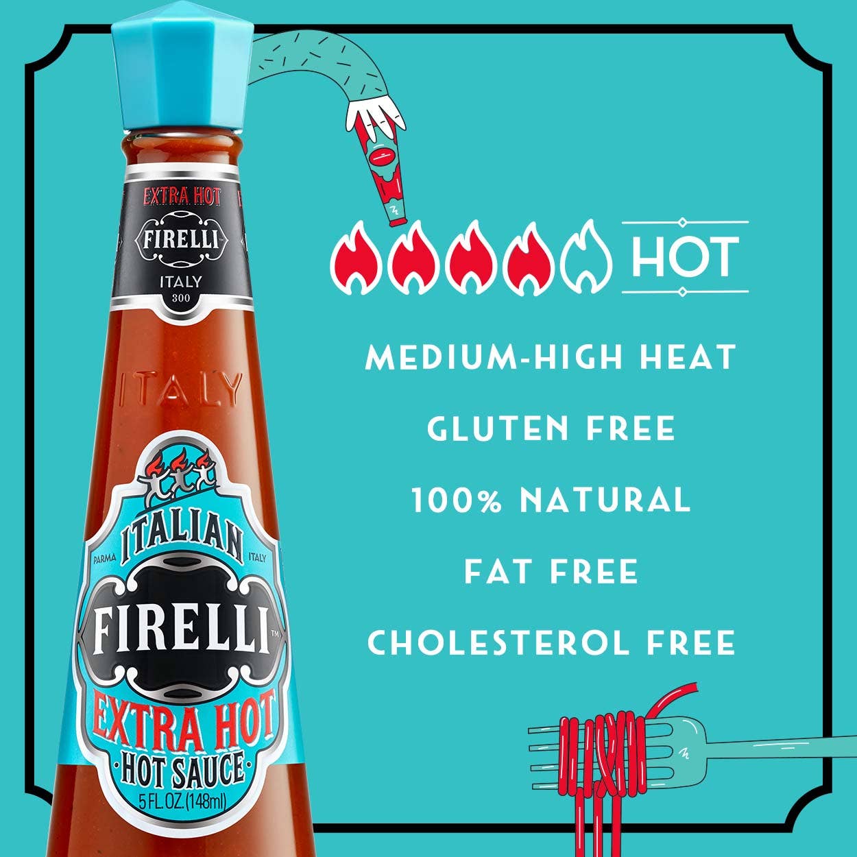 Casa Firelli Extra hot Hot Sauce 148ml