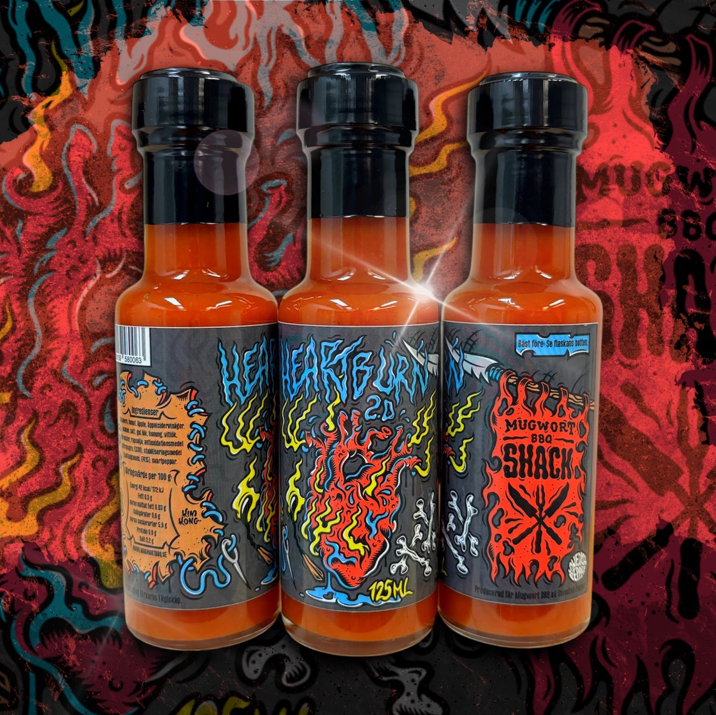Swedish Pepper x Mugwort BBQ - Heartburn 2.0 Hot Sauce