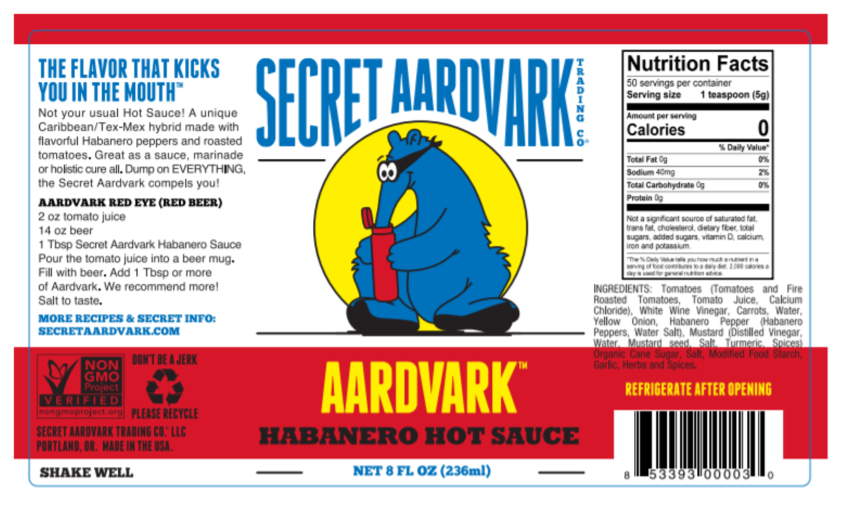 Secret Aardvark - Habanero Hot Sauce