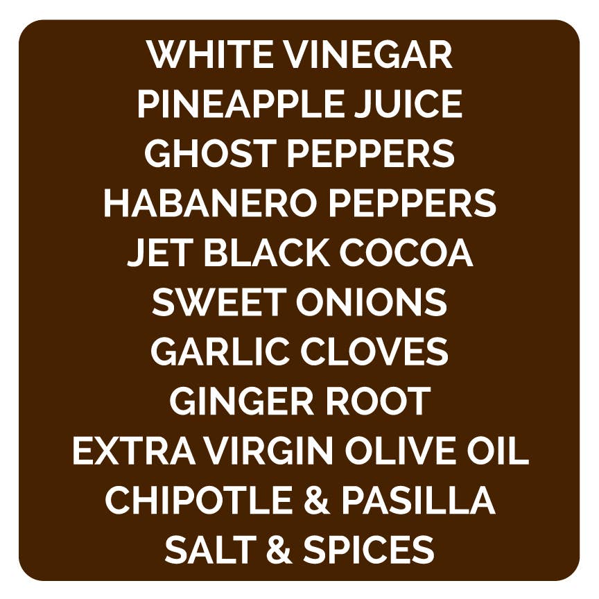 Queen Majesty Hot Sauce - Cocoa Ghost Hot Sauce - 147 ml