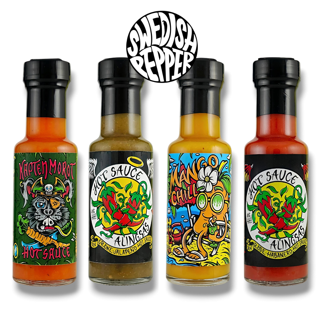 Swedish Pepper - Hot Pack 4 x 125 ml