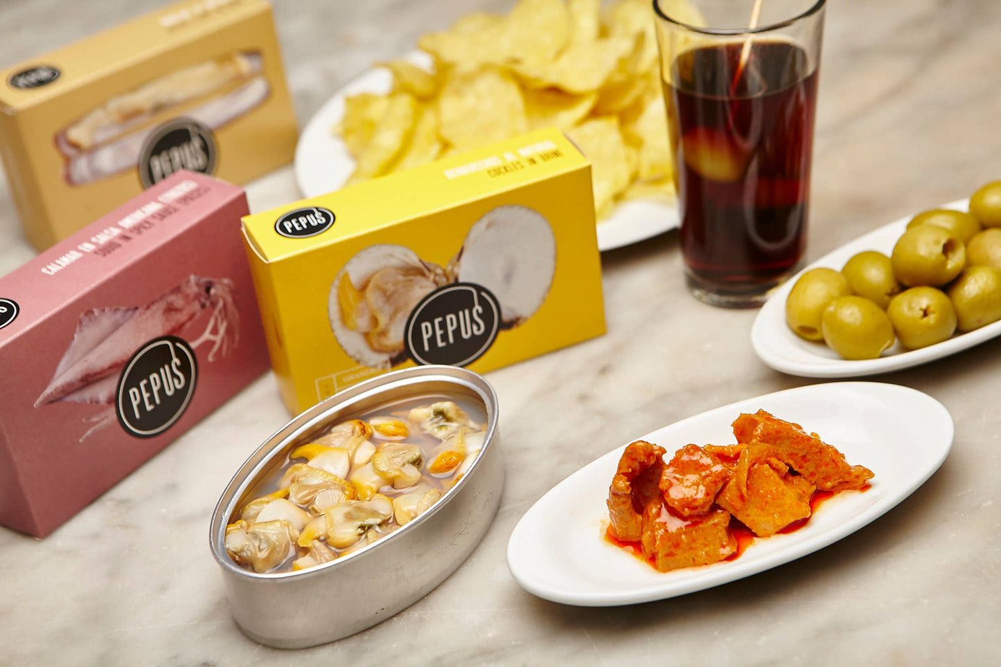 Espinaler - Calamares en Salsa Americana (BlÀckfisk) 120 g