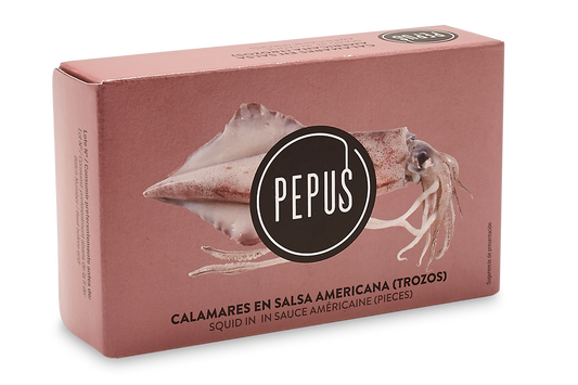 Espinaler - Calamares en Salsa Americana (BlÀckfisk) 120 g