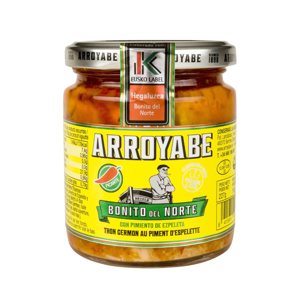 Arroyabe - Bonito del Norte Espelettepeppar & Olivolja | 250 g