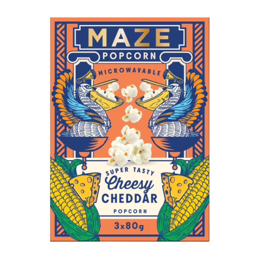 Maze - Cheesy Cheddar Popcorn | 3 x 80 g