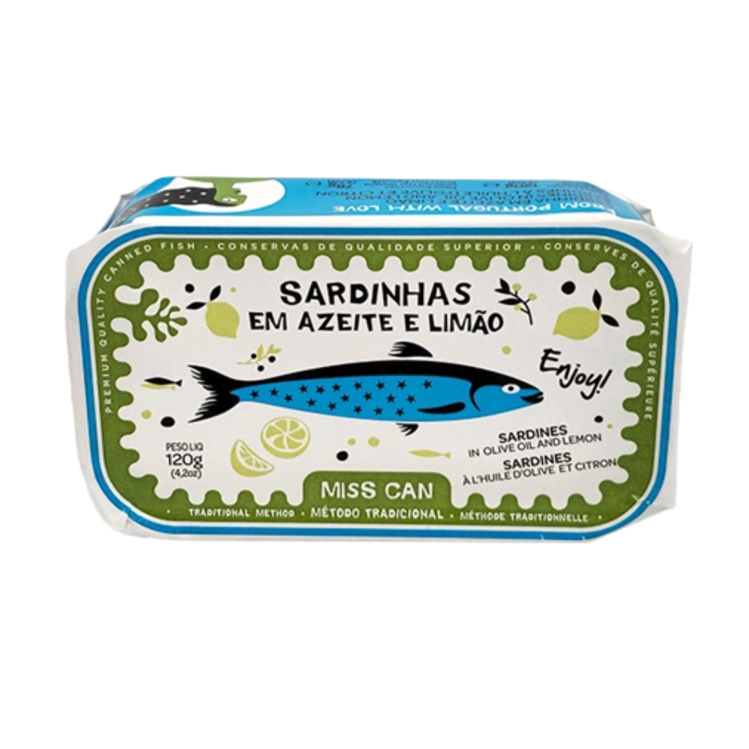 Miss Can - Sardiner i olivolja med citron | 120 g