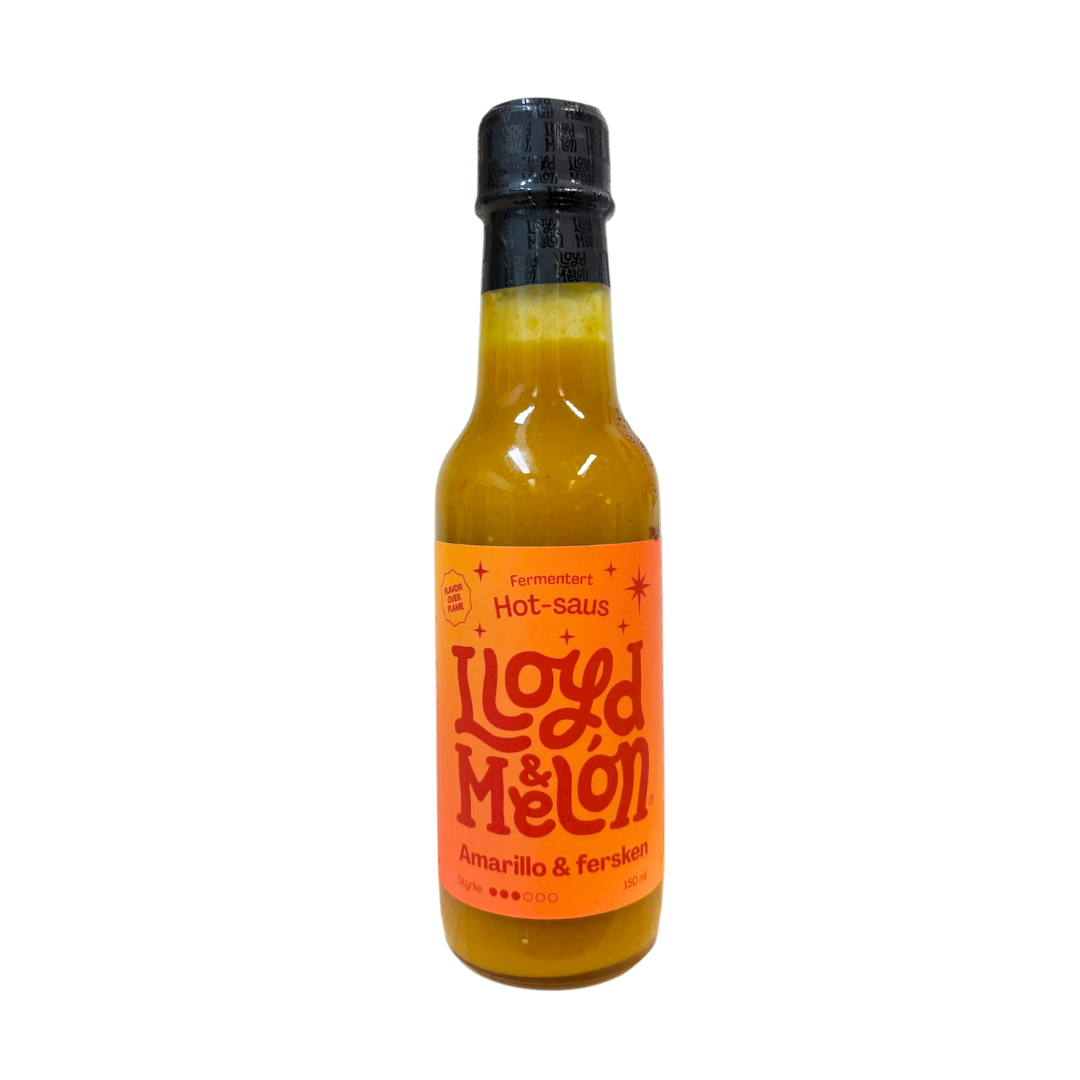 Lloyd & Melon - Amarillo & Persika Hot Sauce 150 ml