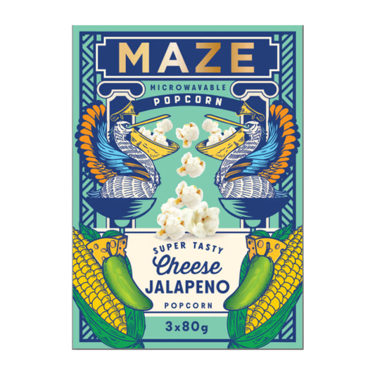 Maze - Cheesy Jalapeño Popcorn | 3 x 80 g