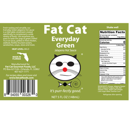 Fat Cat - Everyday Green (Jalapeno Hot Sauce)