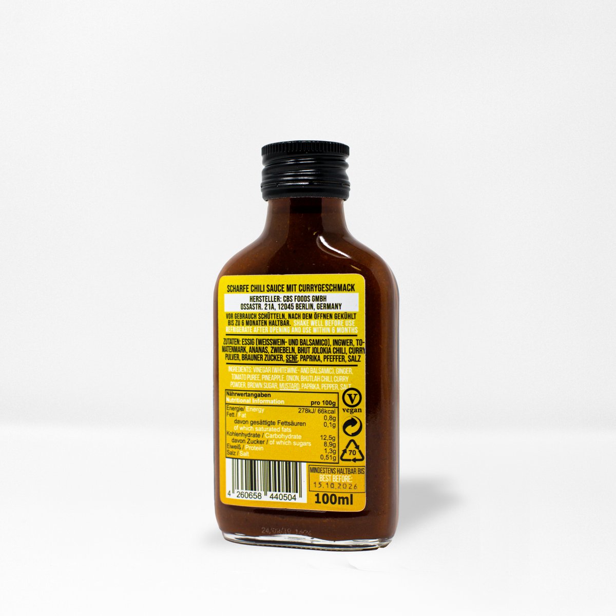 Crazy Bastard Sauce - Berlin Brennt (het currysås) | 100 ml