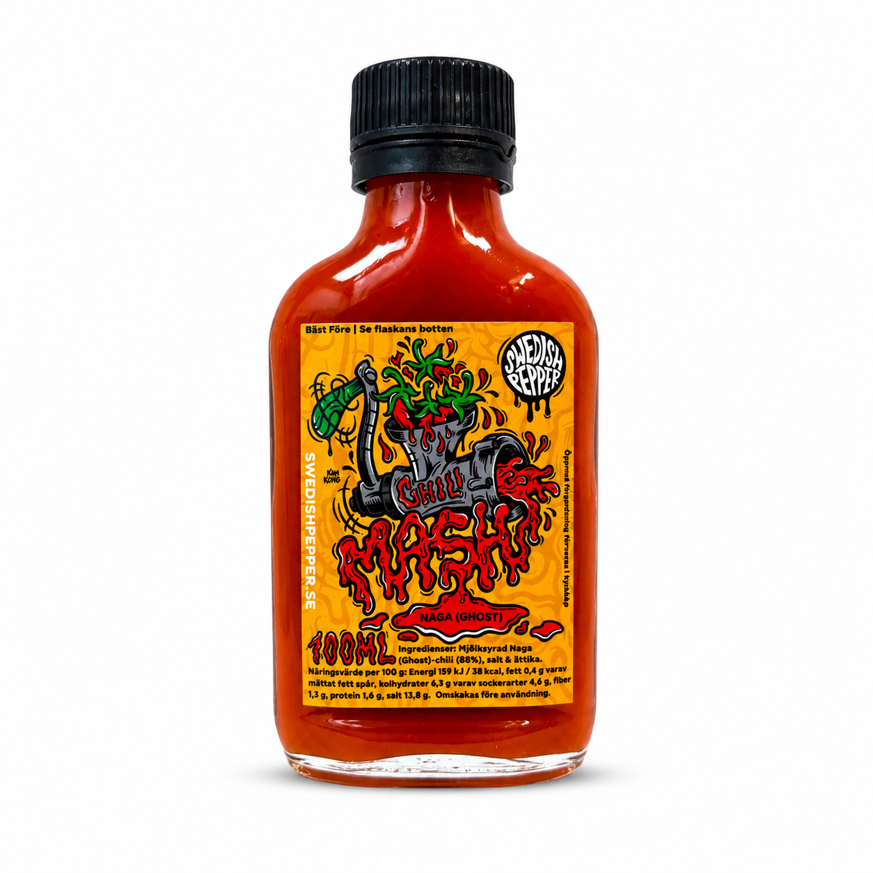 Swedish Pepper - Naga Jolokia (Ghost Pepper)- Chili Mash | 100 ml