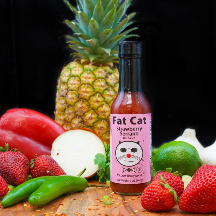 Fat Cat - Strawberry Serrano Hot Sauce