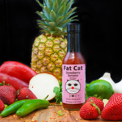 Fat Cat - Strawberry Serrano Hot Sauce