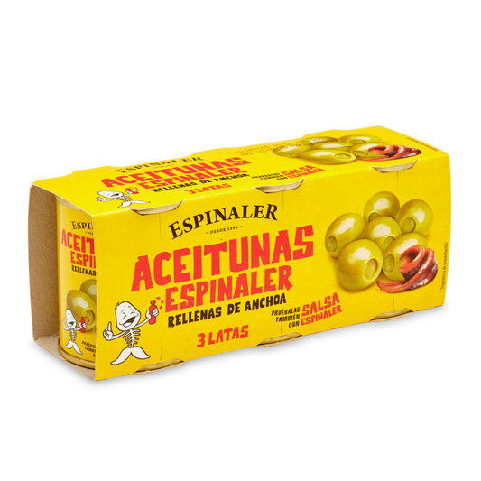 Espinaler - Oliver fyllda med ansjovis 3 x 50 g