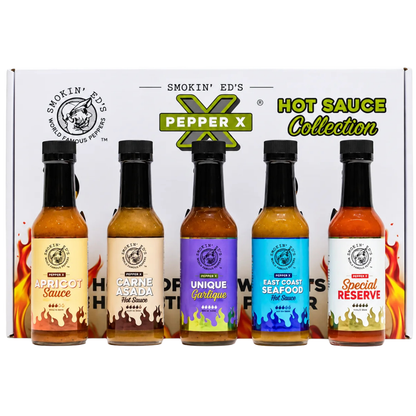 Puckerbutt Pepper Company - Smokin' Ed's Pepper X Collection | 5-pack á 148 ml