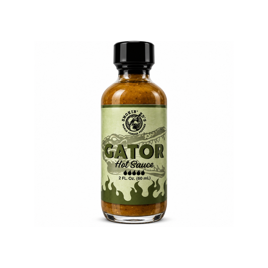 Puckerbutt Pepper Company - Smokin' Ed's Gator (Pepper X) Hot Sauce | 60 ml - 1/2-förpackning