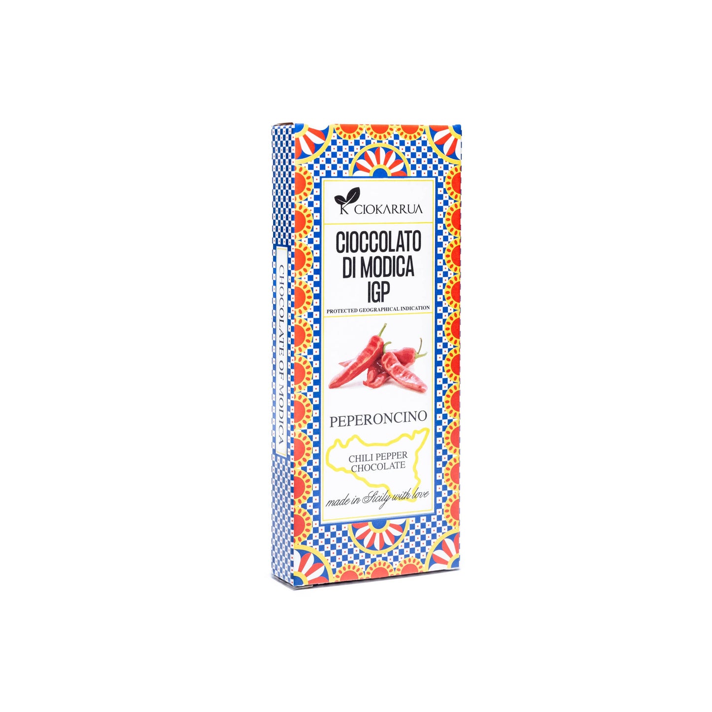 Ciokarrua - Modica Choklad IGP | Chilipeppar 80 g