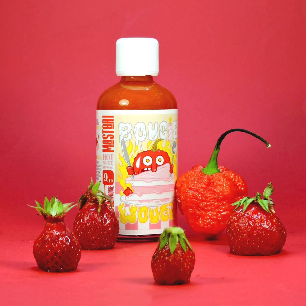 MASTARI - Bougie Woguie Carolina Reaper / Jordgubb | 100 ml