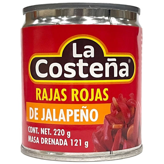 Rajas Rojas - Inlagda, röda Jalapeños